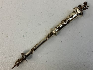 ANTIQUE 1873 IMPERIAL RUSSIA 84 SILVER JEWISH TORA POINTER