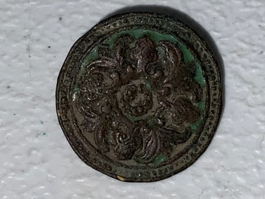 ANCIENT OR EARLY MEDIEVAL KIEVAN RUS OR VIKING ORNAMENTAL BRONZE BUTTON OR ADORNMENTS