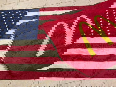 USA FLAG AND McDonald's FLAG