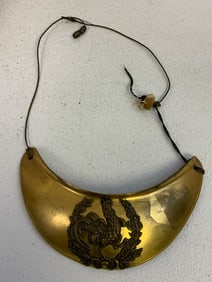 ANTIQUE FRENCH 2nd EMPIRE MILITARY OFFICER GORGET