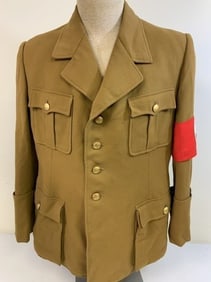 GERMANY THIRD REICH NSDAP NAZI PARTY LEADER BROWN UNIFORM TUNIC