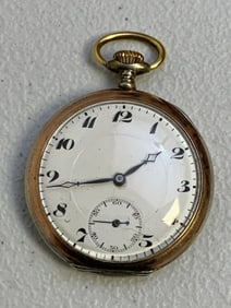 KRIEGSMARINE 1940 ENGRAVED SILVER POCKET WATCH