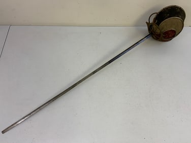 ANTIQUE GERMAN DUELLING FENCING SCHLAGER SWORD WITH DECORATED BLADE