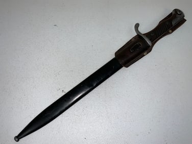 RARE GERMAN EARLY NAZI POLICE BAYONET MADE FROM IMPERIAL BUTCHER BLADE