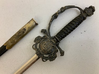 ANTIQUE BELGIUM DIPLOMAT OR GOVERNMENT OFFICIAL COURT SWORD