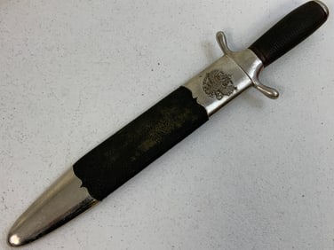 IMPERIAL RUSSIAN HUNTING KNIFE DAGGER BY SHAFF & SONS, ST. PETERSBURG.