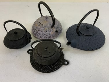 JAPANESE TETSUBIN CAST IRON TEAPOTS