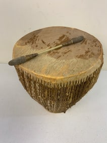 ANTIQUE MONGOLIAN CEREMONIAL DRUM