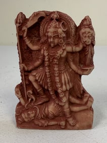 VINTAGE HINDU GODDESS KALI STONE FIGURE