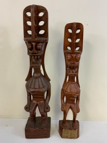 HAWAII HAWAIIAN SPIRITS CARVED FIGURES