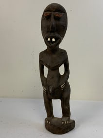 VINTAGE AFRICAN CARVED  WOOD TRIBAL FIGURE