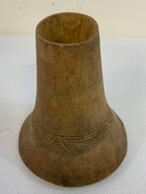 ANTIQUE AFRICAN CARVED  WOOD WATER JUG