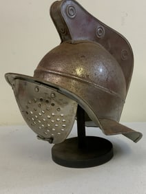 STEEL ROMAN GLADIATORS HELMET LIFE SIZE REPLICA