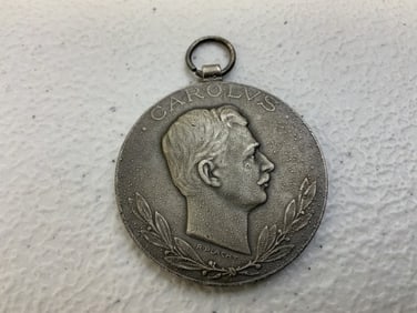 WWI AUSTRIA HUNGARY EMPIRE WOUND MEDAL LAESO MILITI KARL I