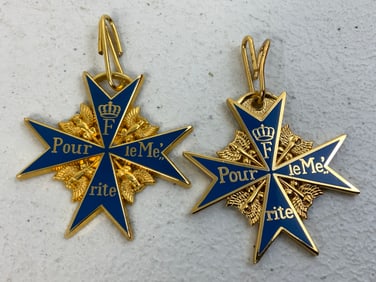 IMPERIAL GERMANY Pour le Mérite THE BLUE MAX ORDER FULL SIZE REPLICA DECORATION
