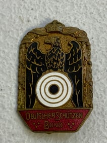 IMPERIAL GERMAN SHOOTING CLUB ENAMEL BADGE