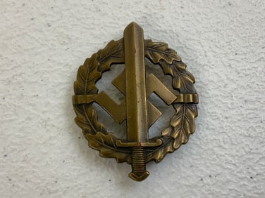 GERMANY THIRD REICH SA SPORT BADGE IN BRONZE