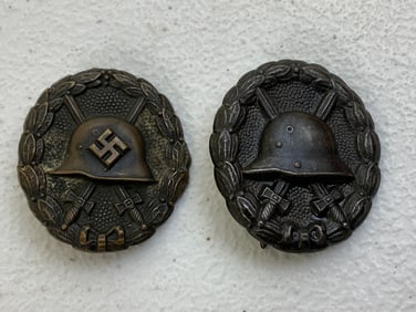 GERMANY WWI AND EARLY THIRD REICH BLACK WOUND BADGES
