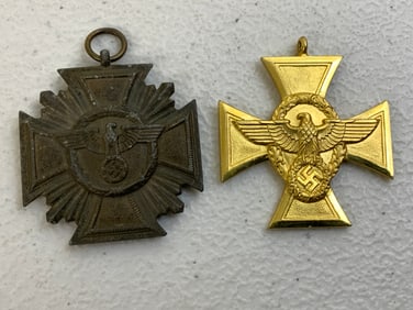 GERMANY THIRD REICH NSDAP AND POLICE LONG SERVICE MEDALS