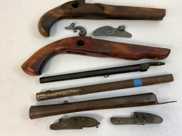 LOT OF BLACK POWDER GUN PARTS