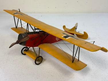 WWI GERMAN PLANE LARGE DISPLAY MODEL