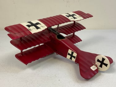 WWI GERMAN PLANE LARGE DISPLAY MODEL