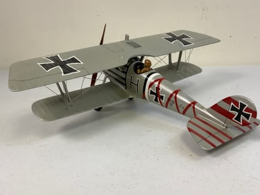 WWI GERMAN PLANE LARGE DISPLAY MODEL