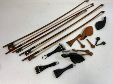 VINTAGE  VIOLIN  PARTS AND BOWS