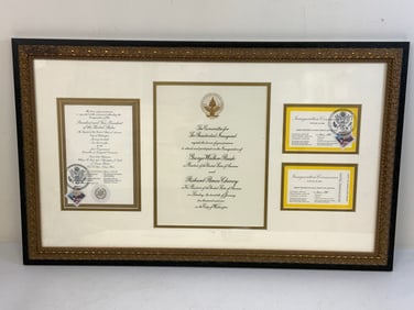 PRESIDENT GEORGE BUSH FAMED INAGURATION INVITATIONS 2001
