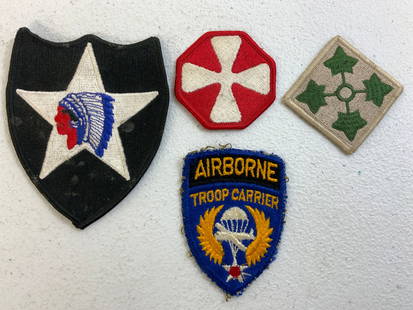 USA WWII LOT OF MILITARY PATCHES: USA WWII LOT OF MILITARY PATCHES