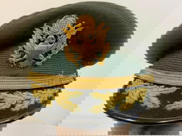 VINTAGE USA ARMY HIGH RANKING OFFICER VISOR CAP