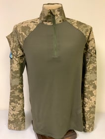 UKRAINE UBACS UKRAINIAN MILITARY COMBAT SUMMER UNIFORM SHIRT WITH PATCHES