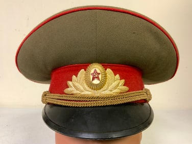 USSR SOVIET ARMY OFFICER VISOR CAP HAT
