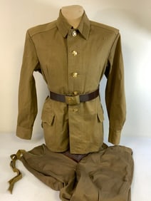 USSR SOVIET ARMY ENLISTED UNIFORM TUNIC WITH PANTS AND BELT