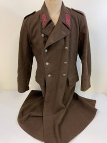 SWEDISH WWII ERA COASTAL ARTILLERY M39 GREATCOAT