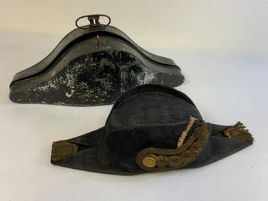 IMPERIAL GERMANY PRUSSIA FORE AND AFT CAP IN ORIGINAL STORAGE CASE OFFICER RESERVE NAVY