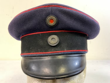 IMPERIAL GERMAN PRUSSIAN OFFICER VISOR HAT