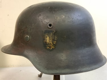 THIRD REICH GERMANY WWII ARMY M42 COMBAT HELMET
