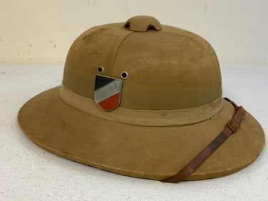 WWII GERMAN LUFTWAFFE AFRIKA CORPS TROPICAL SUN PITH HELMET