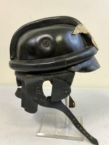 GERMANY THIRD REICH NSKK LEATHER MOTORCYCLE CRUSH HELMET