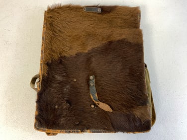 WWII GERMAN MILITARY PONY FUR COVERED BACKPACK TORNISTER