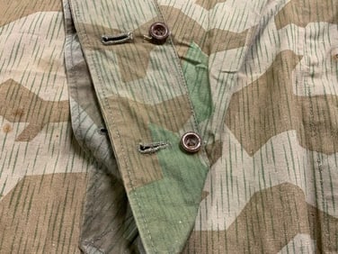 WWII GERMAN GERMAN MILITARY SPLINTER CAMMO ZELTBAHN 1944 DATED