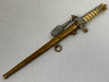 WWII GERMAN NAVY KRIEGSMARINE OFFICERS DAGGER EICKHORN