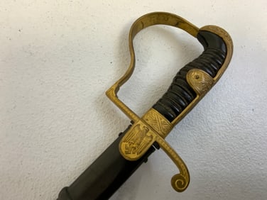 GERMANY THIRD REICH ARMY OFFICER PARADE DRESS SWORD BY HOLLER