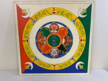 MONGOLIAN TIBETAN JEWEL IN THE LOTUS MANDALA ARTWORK