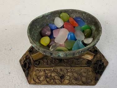 NEPAL BUDDHIST HOUSEHOLD SHRINE KAPAL OFFERING CUP