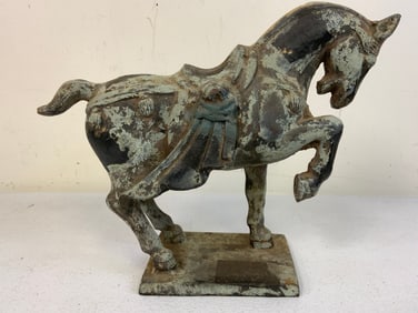 CHINA ANTIQUE BRONZE HORSE STATUE