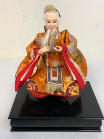 JAPAN TRADITIONAL JAPANESE DOLL WITH STAND
