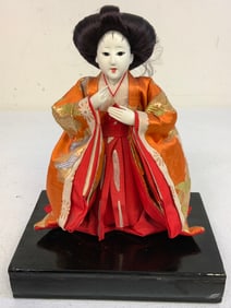JAPAN TRADITIONAL JAPANESE DOLL WITH STAND
