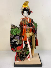JAPAN TRADITIONAL VINTAGE GEISHA JAPANESE OYAMA LARGE DOLL